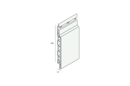 keralit sponningdeel 143 classic grafietzwart 143x6000
