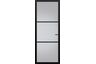 Svedex Glasdeur Superlak NDB901 Satijn glas Diep zwart Stomp Loopslot 930x2015mm