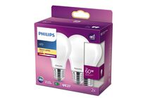 Philips LED-Lamp Classic Mat Warm Wit E27 6,7W/60W 2st