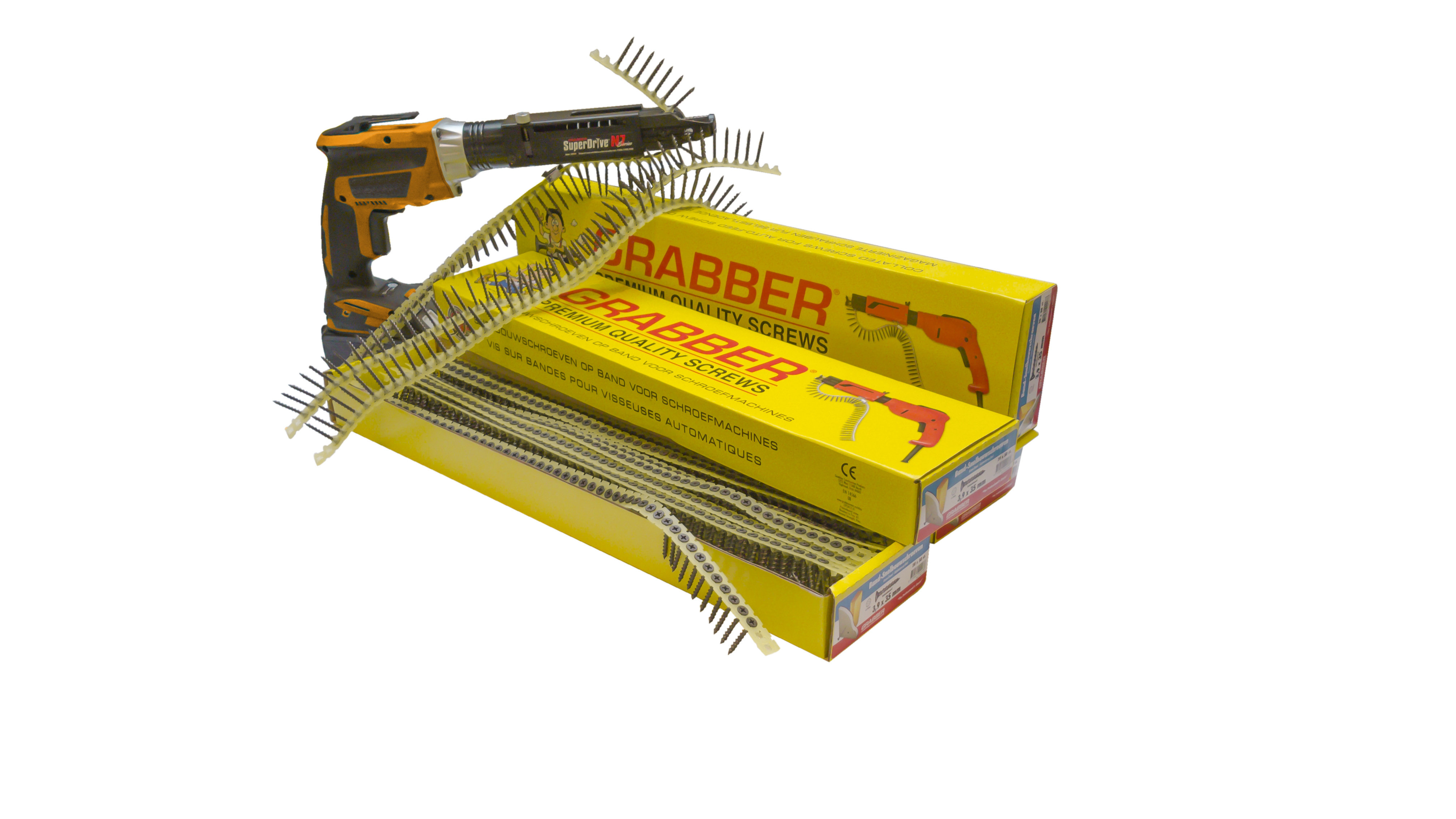Grabber bandschroeven 3,9x35mm gefosfateerd grove draad
