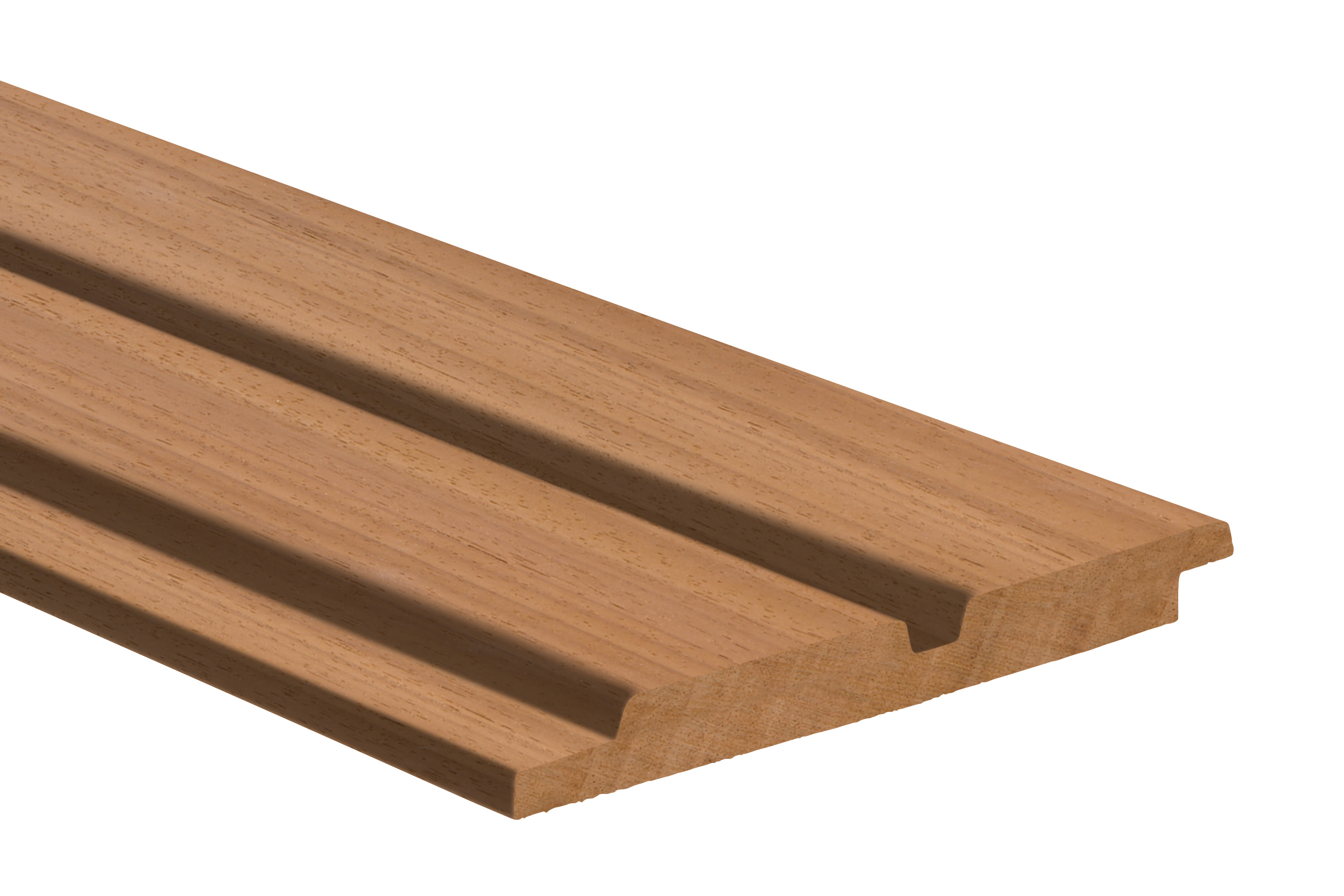 Obèche Noir dubbele channel ciding geschaafd onbehandeld FSC 100% 25x200x1000mm