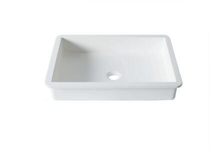 Krion Solid Surface spoelbak basic snow white b817 50x35 1100 e