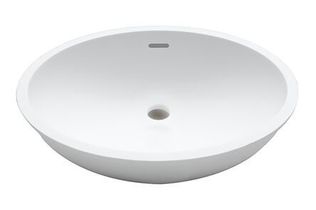 Krion Solid Surface spoelbak basic snow white b417 46x37 1100 e incl. wo