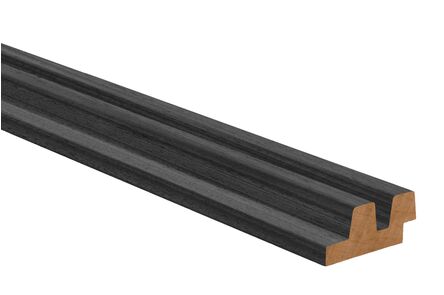 obeche noir lines h2 geschaafd zwart gegrond FSC 100% 44x100x1000mm