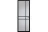 Svedex Glasdeur Superlak NDB905 Satijn glas Diep zwart Stomp Loopslot 880x2015mm