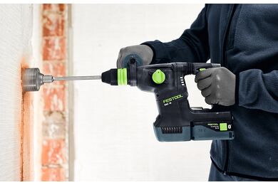 Festool accu combihamer KHC 18 EB-BASIC ec-tec-motor, sds-plus-opname, kickbackstop 18v inclusief  SYS3 L 187