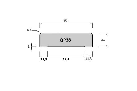 Q-pine Neut Wit QP38 gegrond