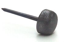 rheinzink siernagel rond model pen lood grijs 40mm