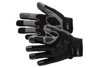 artelli pro-mechanic handschoen single heavy nylon grijs-zwart maat 9