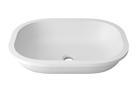 Krion Solid Surface spoelbak unique snow white b812 50x36 1100 e