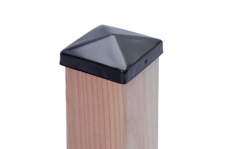 Paalornament Pyramide Gedpoedercoat 90mm