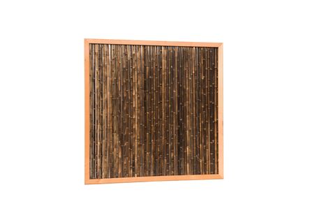bamboe tuinscherm in douglas frame 1870x1870mm