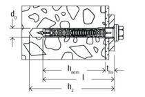 Fischer DuoXpand Constructieplug Deeldraad, sw13 Zeskantkop Verzinkt, nylon Polybag 10st 10x140mm