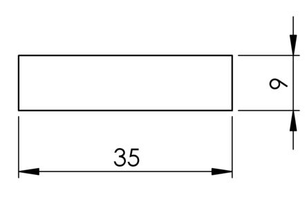 qpine aftimmerlat voorgelakt ral 9010 wit fsc mix 70% 9x35x2700