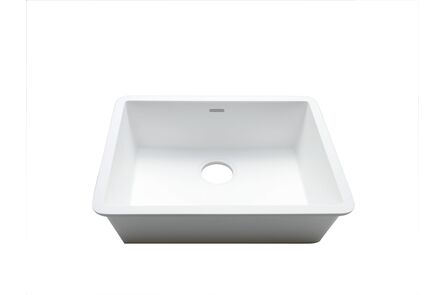 Krion Solid Surface spoelbak basic snow white c831 50x40 1100 e