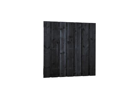 douglas tuinscherm 15 planks zwart fijnbezaagd onbehandeld 1800x1800mm