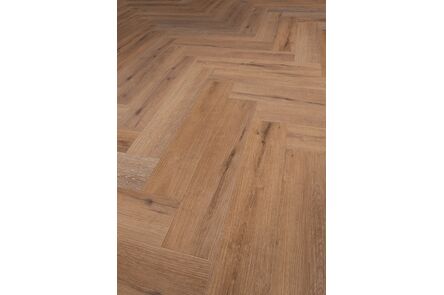 mansion pvc/spc visgraat dryback dark oak 750x150x2,5mm pak