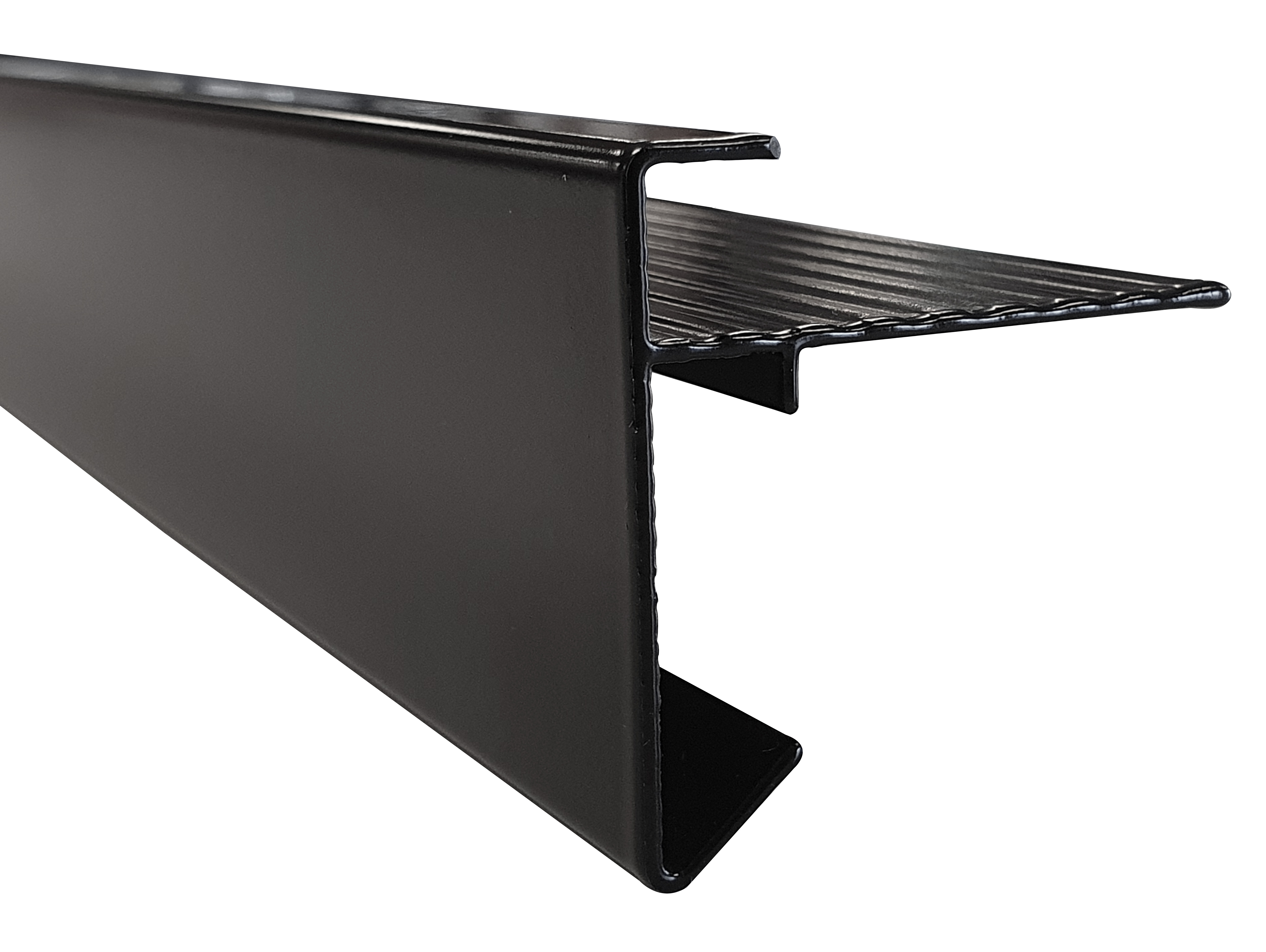 daktrim aluminium zwart 45x45x2500mm