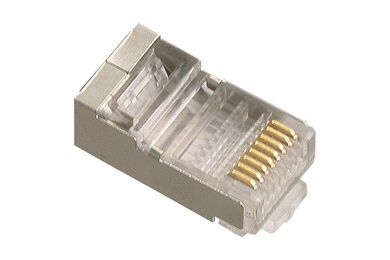 Q-Link UTP connector met kapjes pq 8-plg RJ45 Transparant 6st