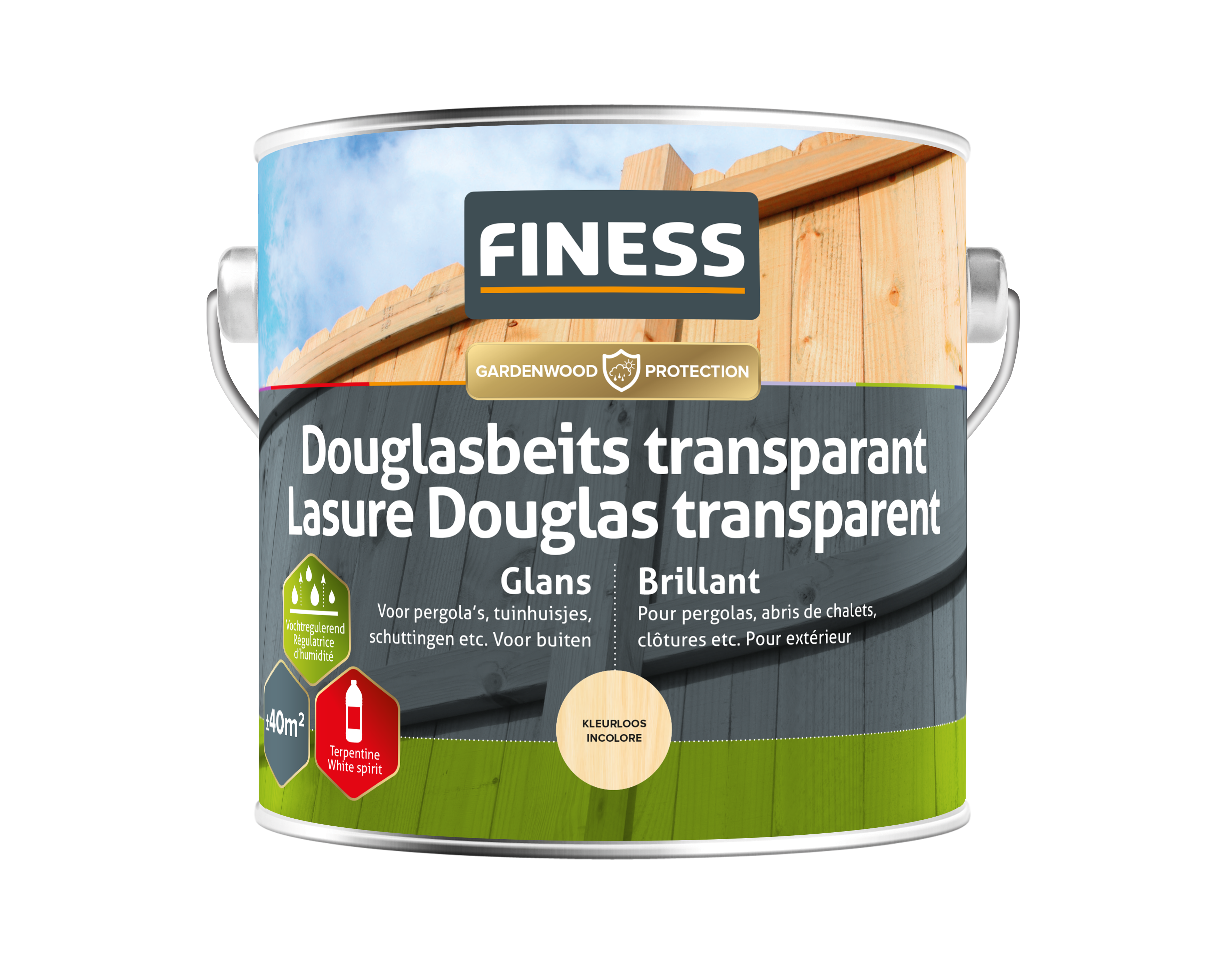 finess douglasbeits transparant red-wash 2,5ltr