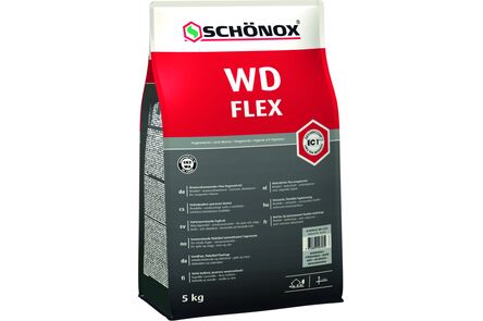 Schönox WD flexibele voegmiddel zilvergrijs 5kg