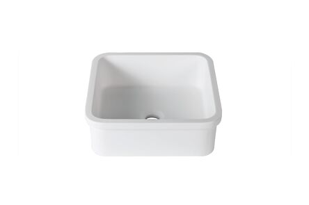 Krion Solid Surface spoelbak 3-way snow white b603 40x40 1100 e