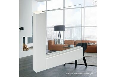 SKANTRAE Binnendeur SSL 4404 Blank Glas Opdek Rechts FSC 830x2015mm