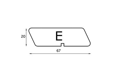 Vure Noir-VE Rhombus PEFC 25x75x3600mm