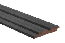 dabé noir dubbele channel siding zwart 25x150x1000mm