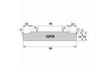 Q-Pine Deurset QP204 Afgelakt RAL 9010 FSC 16x90x2500mm