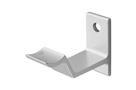 hermeta leuninghouder met tapgat 3543-01 alu f1 geanodiseerd