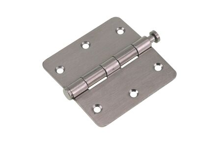 Scharnier Vierkant Model Met Losse Pen Ronde Hoeken 90x90mm RVS