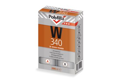 Polyfilla Pro W340 Houtprimer Primer Urethaanacrylaat Transparant doos 100ml+100ml