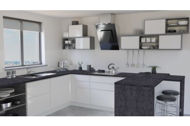 Spaanplaat Werkblad 1z Afger Leisteen FSC Mix 70% 3020x600x28mm