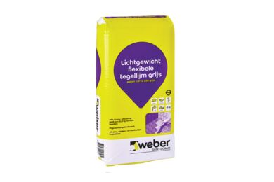 Weber Webercol LC 220 lichtgewicht tegellijm grijs 15kg