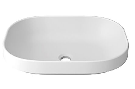 Krion Solid Surface spoelbak unique snow white b812 52x38 1100 se