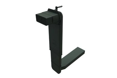 Ubbink VloerVent Cobra Vloerventilatiekoker Waalformaat,incl. Rooster PP Zwart 355-570mm