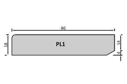 mdf mr plint gegrond pl1 18x90x4880