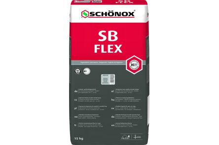 Schönox SB flex voegmiddel grijs 15kg