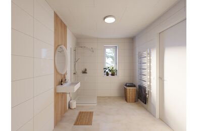 Agnes plafondpaneel 02TF wit stuc vochtwerend 620x1220x12mm