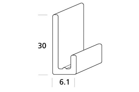 fortalit startprofiel aluminium 6000mm