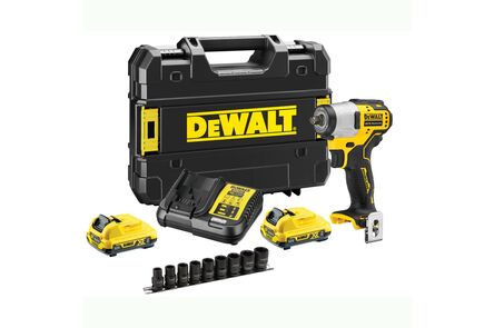 dewalt dcf902d2-qw accu slagmoersleutel xr 3/8" 12v 2x2,0ah