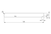 Q-pine Plint Voorgelakt Zwart ral 9011