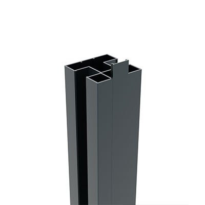 BOSTON H-Paal Incl Afwerkprofiel Alu Ral 7016 75x75x1241mm