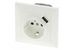 Q-Link Contactdoos usb Randaarde Inbouw Polarwit 1amp 5v