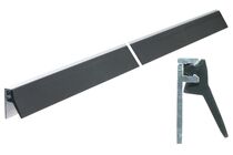 ELLEN Inbouwprofiel Binnen-/Buitendraaiend AIB4-N-AR Zwart Aluminium Met PVC 2300mm