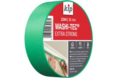 KIP Washi-Tec Afplaktape Extra strong Acrylaat Groen 36mm 50m