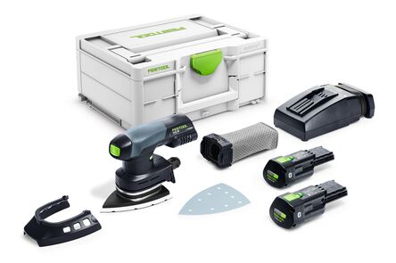 Festool Accu deltaschuurmachine DTSC 400 LI 3,1 I-PLUS 18v 2x3,0Ah