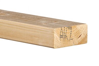 Vuren Mix C18 SLS Geschaafd Ronde Hoek 70%PEFC 38x89x2400mm