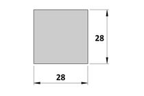 Vuren Geschaafd Rechte Hoek PEFC 28x28x2700mm